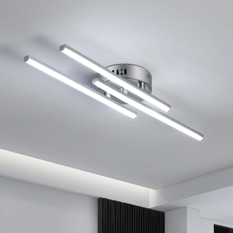 foto del prodotto comely luce a soffitto a led 18w, 3 luci del soffitto leggero, lampada a soffitto moderna, soggiorno in argento a led, luce a soffitto freddo