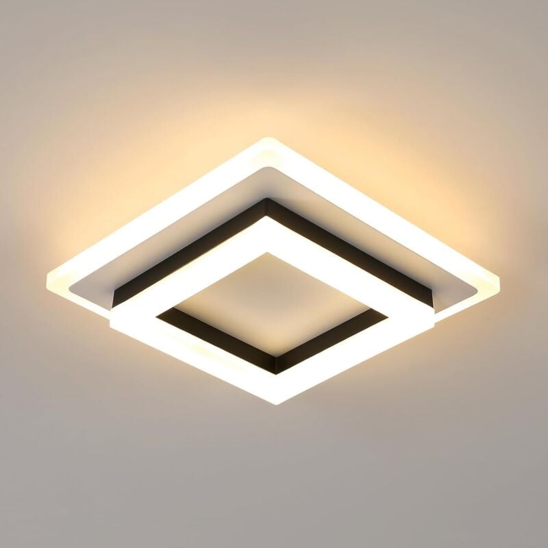 foto del prodotto comely luce a soffitto a led moderna, lampada a soffitto quadrata 24w 2350lm modalit acrilica, parete interno a led light per il corridoio garage