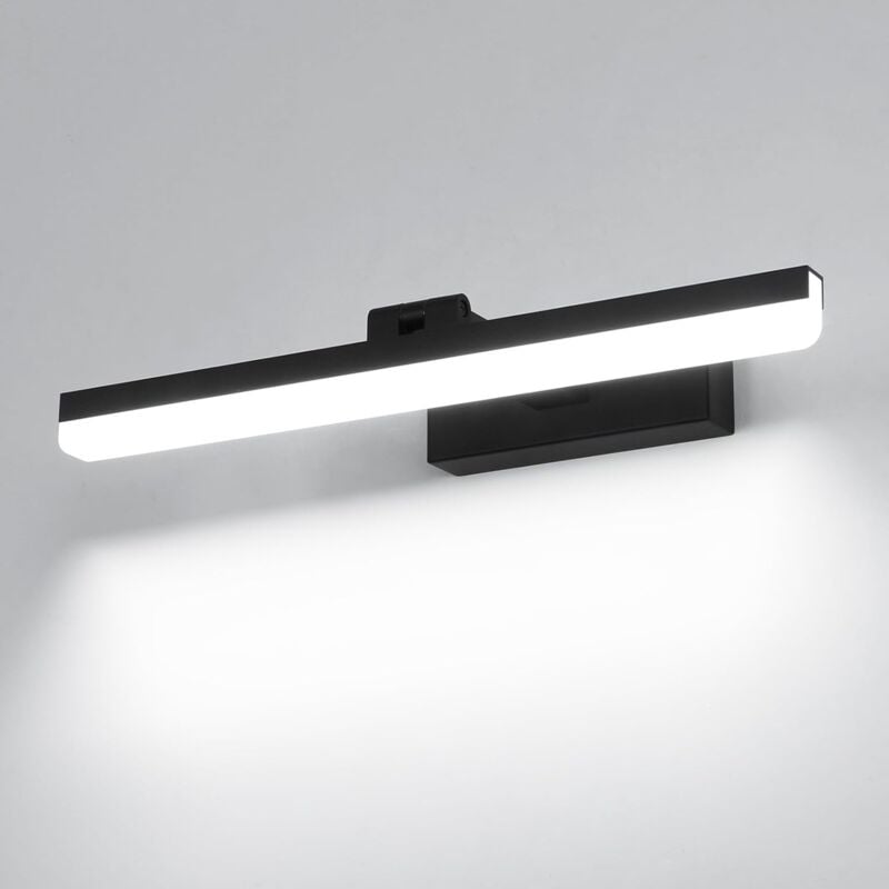 foto del prodotto comely luce per specchio da bagno a led 9w 40cm, luce per specchio da bagno moderna impermeabile ip44, lampada da parete girevole a 180 6500k