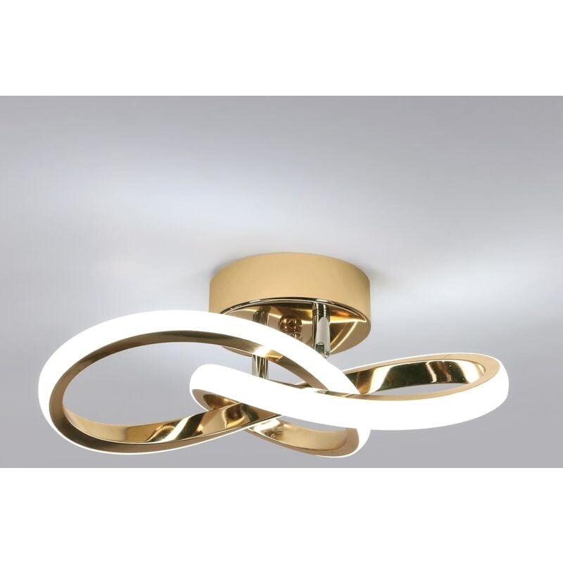 foto del prodotto comely moderna plafoniera a led, lampada da soffitto dorata da 22 w e 2500 lm, plafoniera a led per camera da letto, sala da pranzo, cucina,