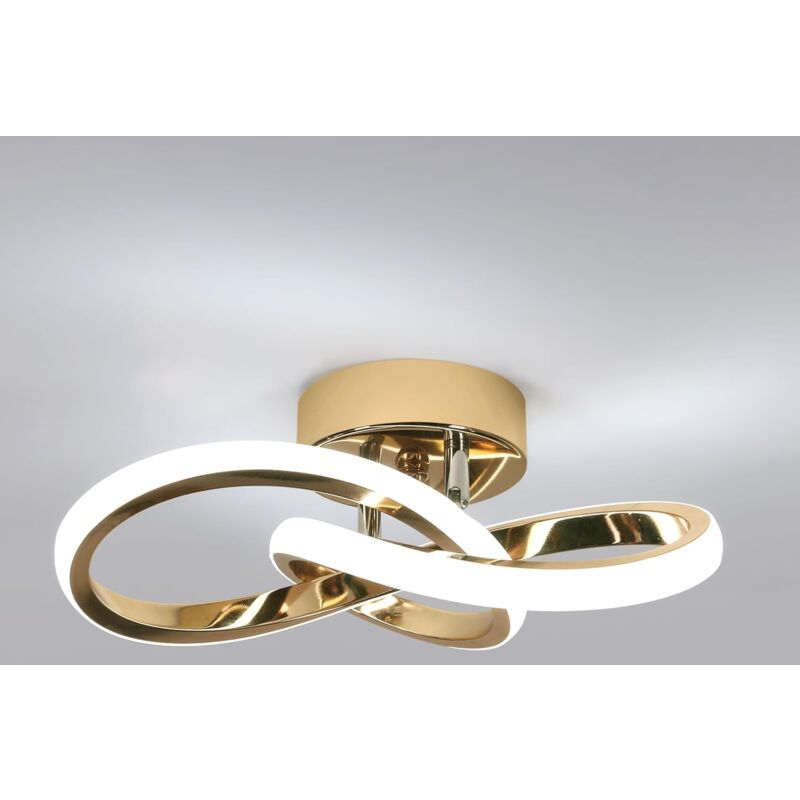 foto del prodotto comely moderna plafoniera a led, lampada da soffitto dorata da 22 w e 2500 lm, plafoniera a led per camera da letto, sala da pranzo, cucina,