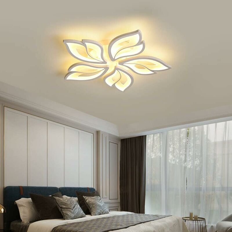foto del prodotto comely plafoniera a led da 60 w, lampada da soffitto moderna a forma di fiore creativa, lampadario a soffitto per soggiorno, camera da letto,