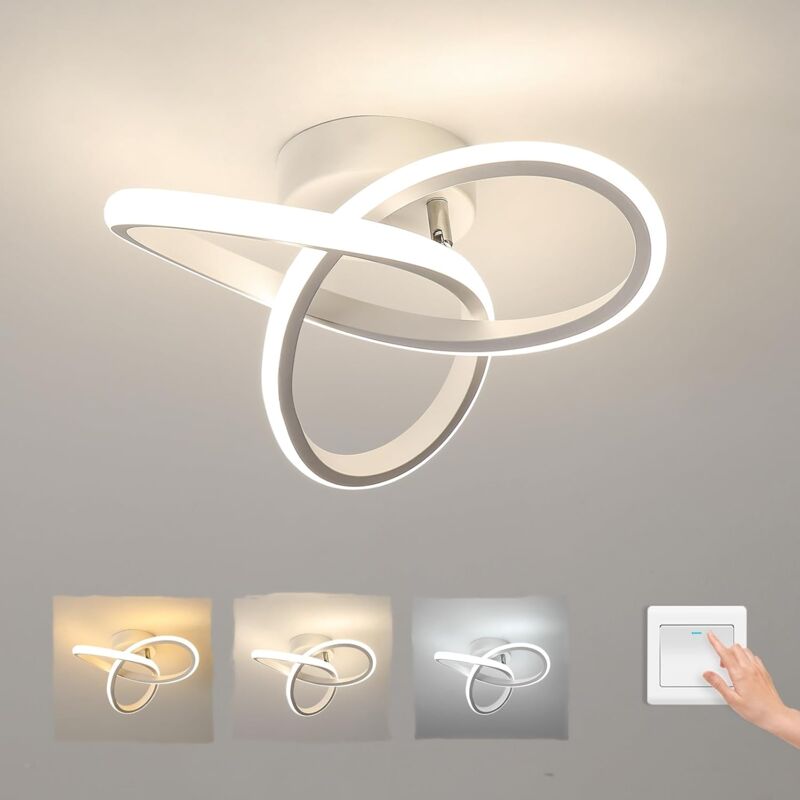 foto del prodotto comely plafoniera a led, lampada da soffitto in acrilico 22w, plafoniera dimmerabile 3000k 4000k 6000k per cucina, soggiorno, camera da letto,