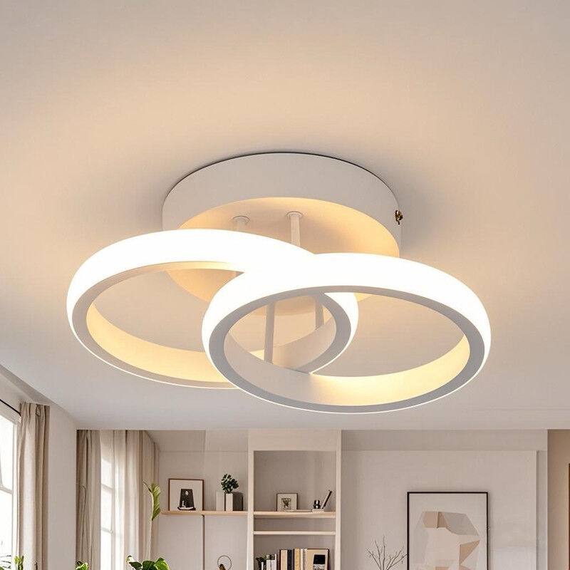 foto del prodotto comely plafoniera a led, lampada da soffitto rotonda 22w 2700lm, plafoniera moderna per corridoio, camera da letto, bagno, cucina, soggiorno,