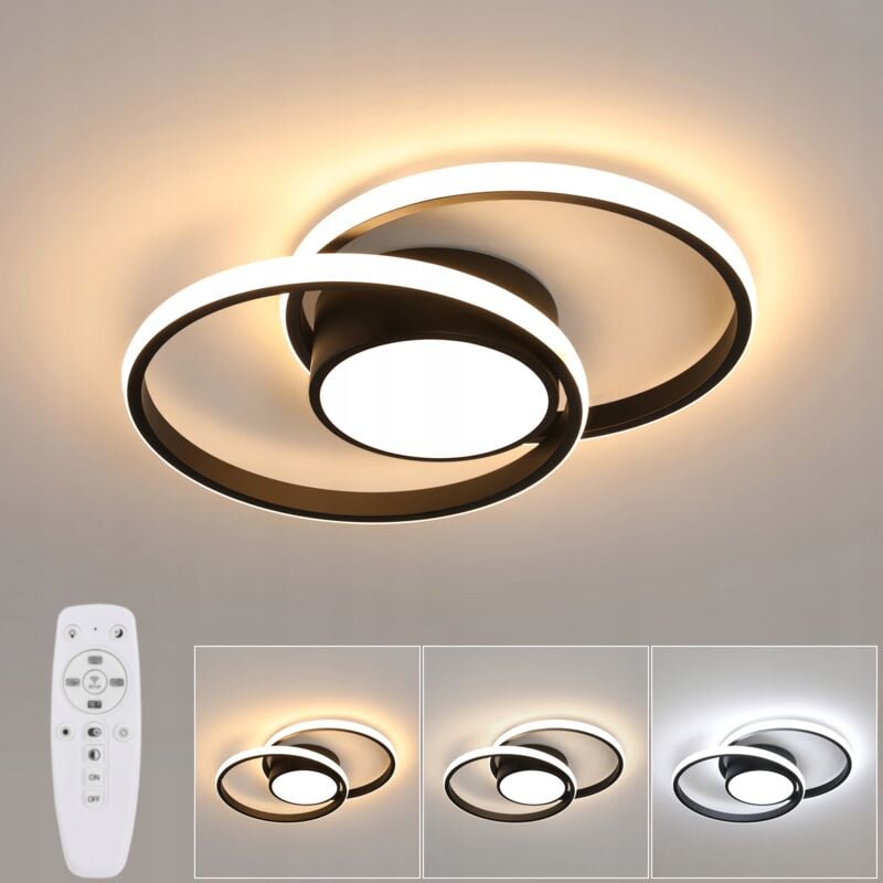 foto del prodotto comely plafoniera a led, plafoniera dimmerabile 3000k 6000k, plafoniera a led con telecomando, plafoniera moderna da 39 w per corridoio, camera da