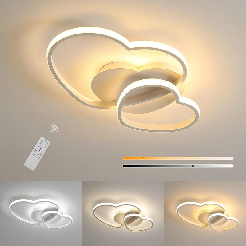 foto del prodotto comely plafoniera led dimmerabile, 64w 4800lm, telecomando app, 3000k 6500k 60cm, lampada da soffitto per soggiorno, camera da letto, sala da