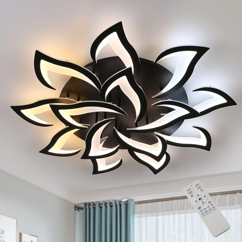 foto del prodotto comely plafoniera led dimmerabile, luminare plafoniera moderna 84w, grande lampada da soffitto con telecomando/app per soggiorno, camera da letto,