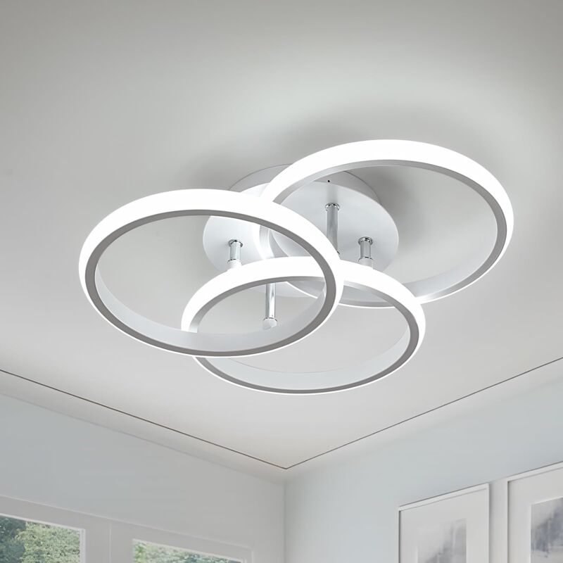 foto del prodotto comely plafoniera led moderna, 40w 4500lm rotonda, lampada da soffitto led in alluminio, luminaria da soffitto interna per camera da letto,