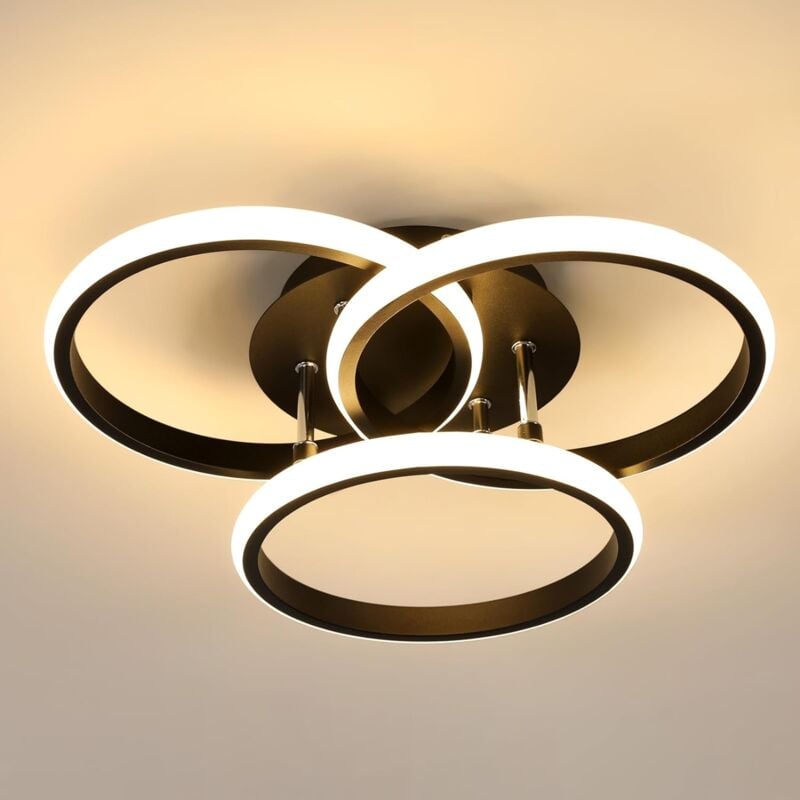 foto del prodotto comely plafoniera led moderna, 40w 4500lm rotonda, lampada da soffitto led in alluminio, luminaria da soffitto interna per camera da letto,