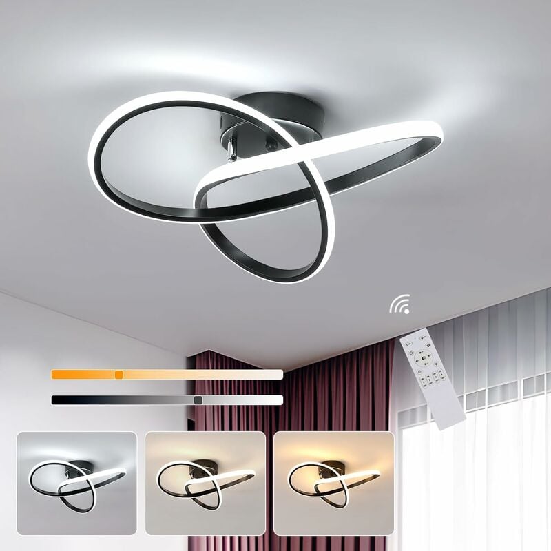 foto del prodotto comely plafoniera led moderna a forma di quadrifoglio, lampada a soffitto led 40 cm per soggiorno, cucina, camera da letto, balcone, corridoio