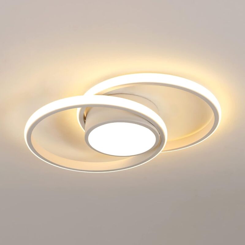 foto del prodotto comely plafoniera led moderna per soggiorno, luminaria da soffitto per cucina, lampada da soffitto rotonda per camera e soggiorno, diametro 40cm