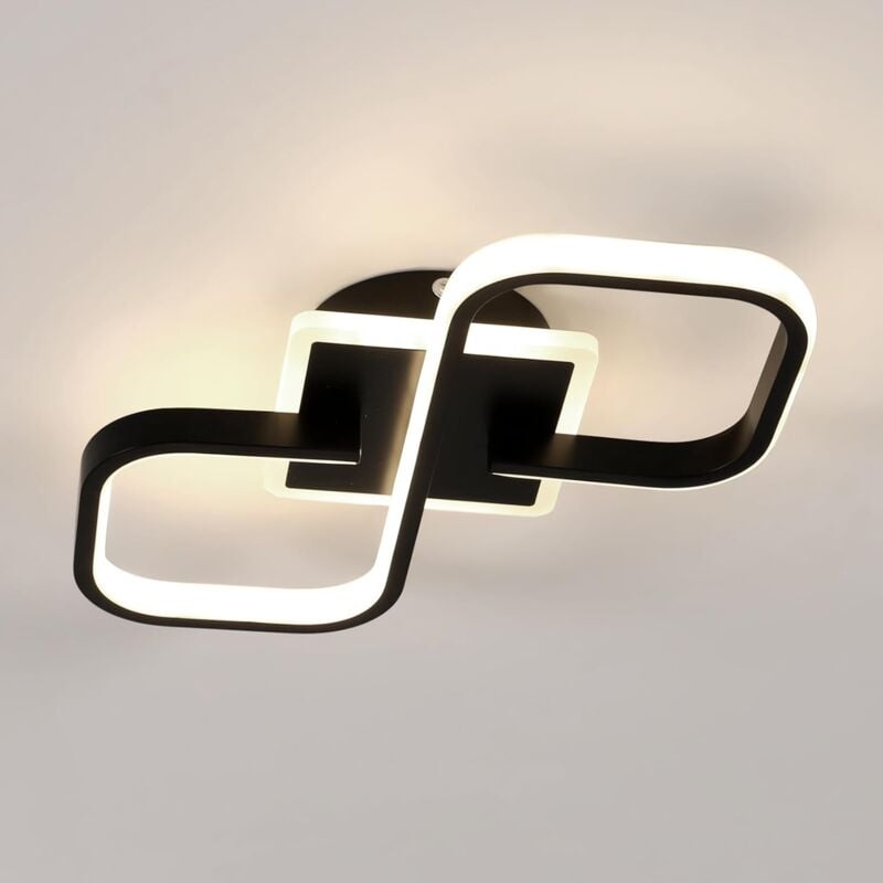 foto del prodotto comely plafoniera led moderna per soggiorno, plafoniera led quadrata da 30 w e 4050 lm, plafoniera led in acrilico da 40,5 cm per corridoio camera