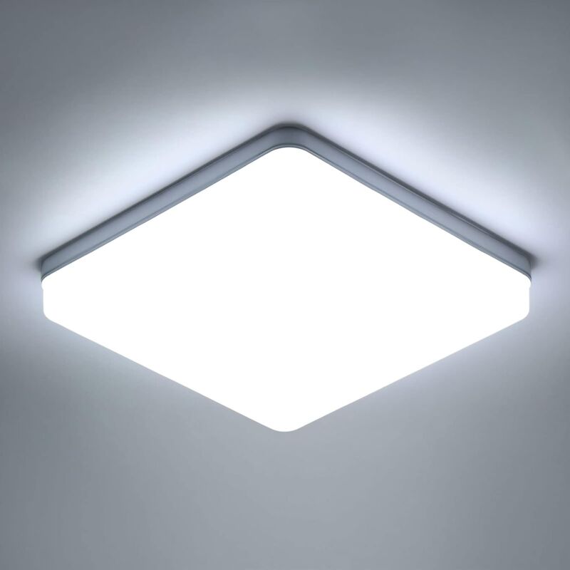 foto del prodotto comely plafoniera led quadrata da 36 w, lampada da soffitto da 4050 lm, ip44 6500 k, lampada da soffitto adatta a bagno, soggiorno, cucina, camera