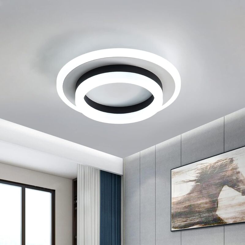 foto del prodotto comely plafoniera moderna a led, lampada da soffitto 24w, 1920 lumen 6000k, lampada da soffitto bianca fredda da 20 cm, per camera da letto,