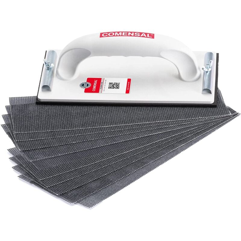 foto del prodotto comensal levigatrice manuale 230 x 80 mm smerigliatore a mano set per levigatrice manuale levigatrice a mano levigatrice manuale