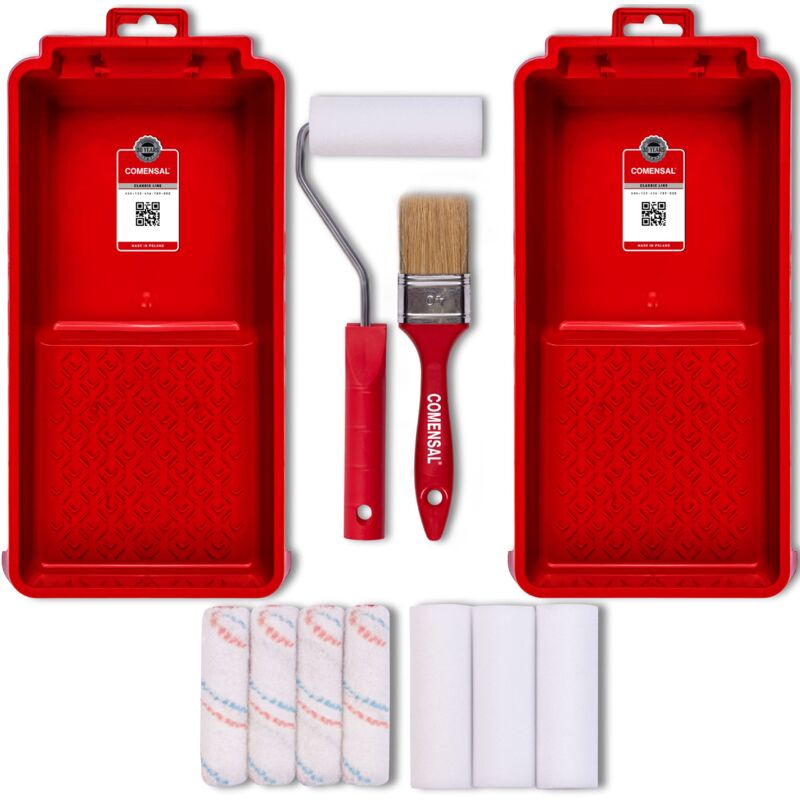 foto del prodotto comensal rullo per pittura kit rullo di vernice kit di pittura murale da 8 pezzi rulli per verniciare rullo vernice kit rulli pittura