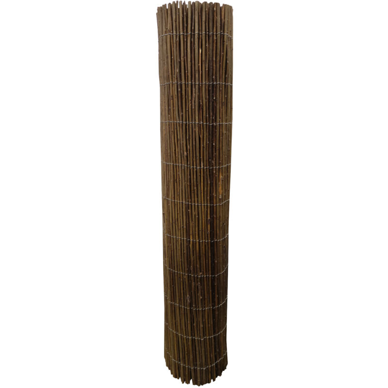 foto del prodotto comercial candela arella vimini 1x3m 100 canna naturale vimini cucito con filo 80 occultamento rete occultamento