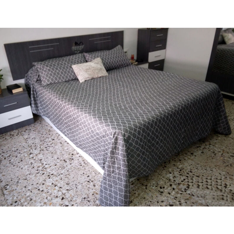 foto del prodotto comercial candela copriletto letto 105 cm 100 poliestere 200x260cm cuscino 57x75cm geometrico