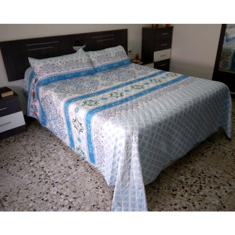 foto del prodotto comercial candela copriletto letto 105 cm 100 poliestere 200x260cm cuscino 57x75cm mandala