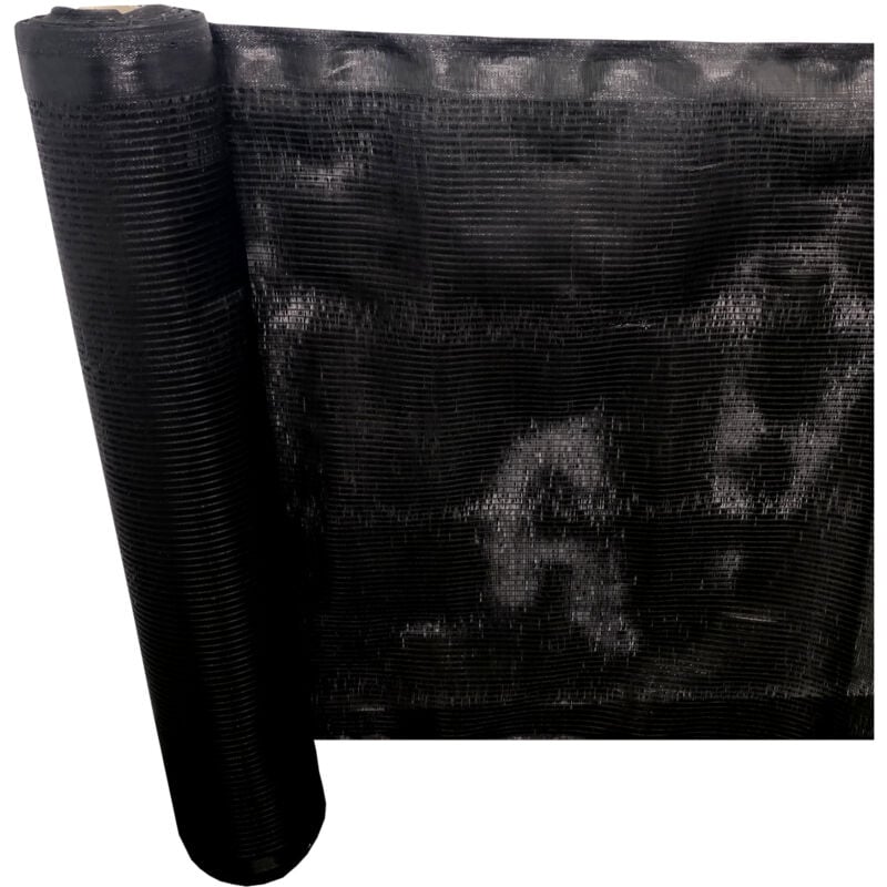 foto del prodotto comercial candela - rete ombreggiante 3x50 m 100 poliammide alta densità 80 occultamento rete frangivento nero