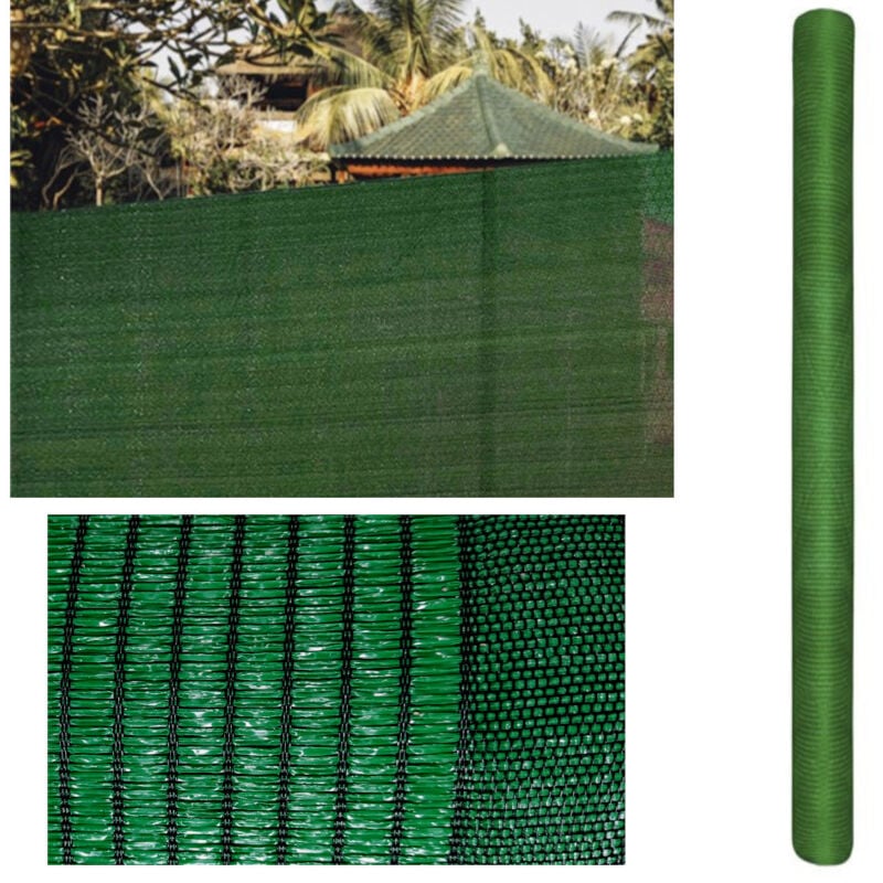 foto del prodotto comercial candela rotolo rete ombreggiante 1x10 m 100 poliammide alta densit 80 occultamento rete frangivento verde