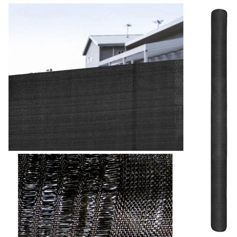 foto del prodotto comercial candela rotolo rete ombreggiante 1x5 m 100 poliammide alta densit 80 occultamento rete frangivento nero