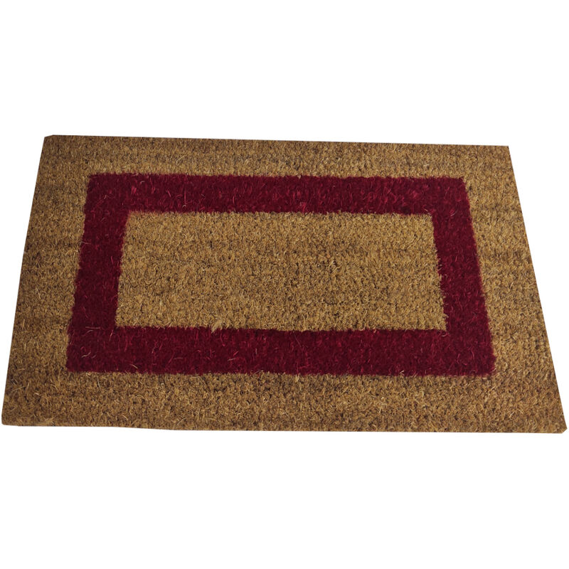 foto del prodotto comercial candela zerbino 100 fibra cocco fondo antiscivolo mantovana rosso 50x90cm