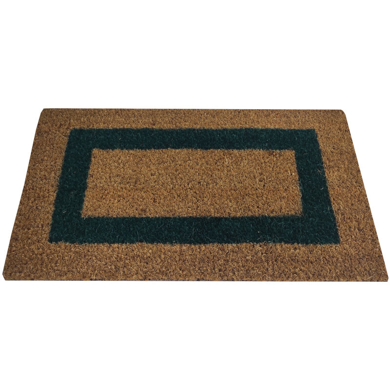 foto del prodotto comercial candela zerbino 100 fibra cocco fondo antiscivolo mantovana verde 50x90cm
