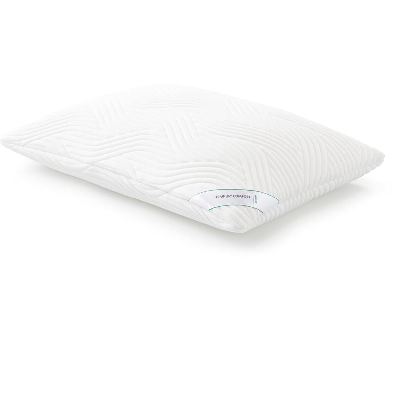 foto del prodotto comfort medium, cuscino classico per tutte le posizioni del sonno, fodera lavabile, oeko-tex made in green, sensazione di appoggio medio-rigida, 80 x