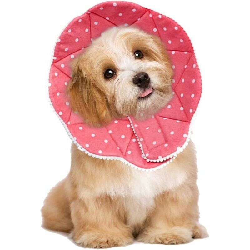 foto del prodotto comfy cone collare post operatorio comodo per cani e gatti, robusto, impermeabile, antigraffio e anti morso, facile da pulire, con chiusura
