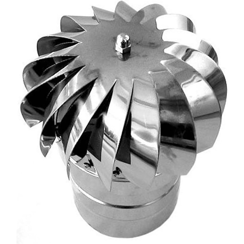 foto del prodotto comignolo eolico girevole fumaiolo acciaio inox diam 200 mm femm