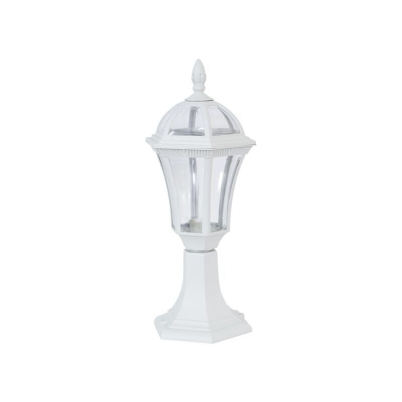 foto del prodotto comino lampada da parete per esterni 1xe27 bianco ip44 policarbonato 47,6x17,6x17,6x17,6 cm