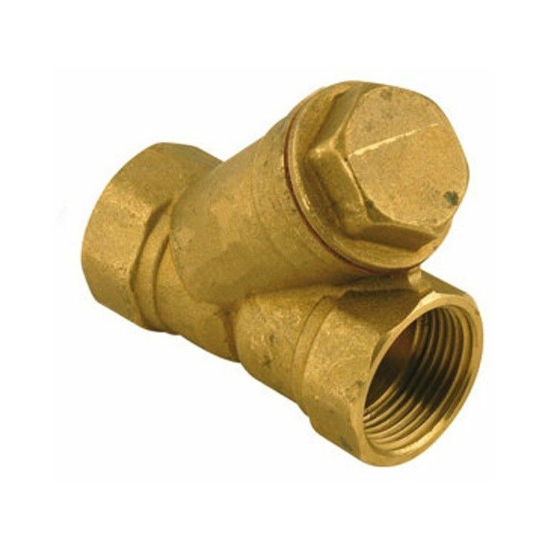foto del prodotto comisa filtro a y in ottone per acqua caldaia 3 4 dn20 500 micron