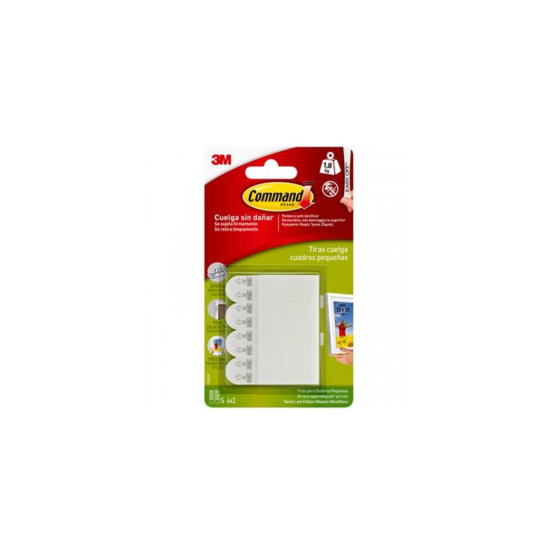 foto del prodotto command blister da 4 strisce per appendere quadri 9kg 17217 3m