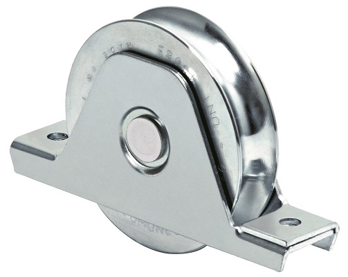 foto del prodotto communello ruota per cancelli gola a u art.337 80 80s h.gola 9,5 mm