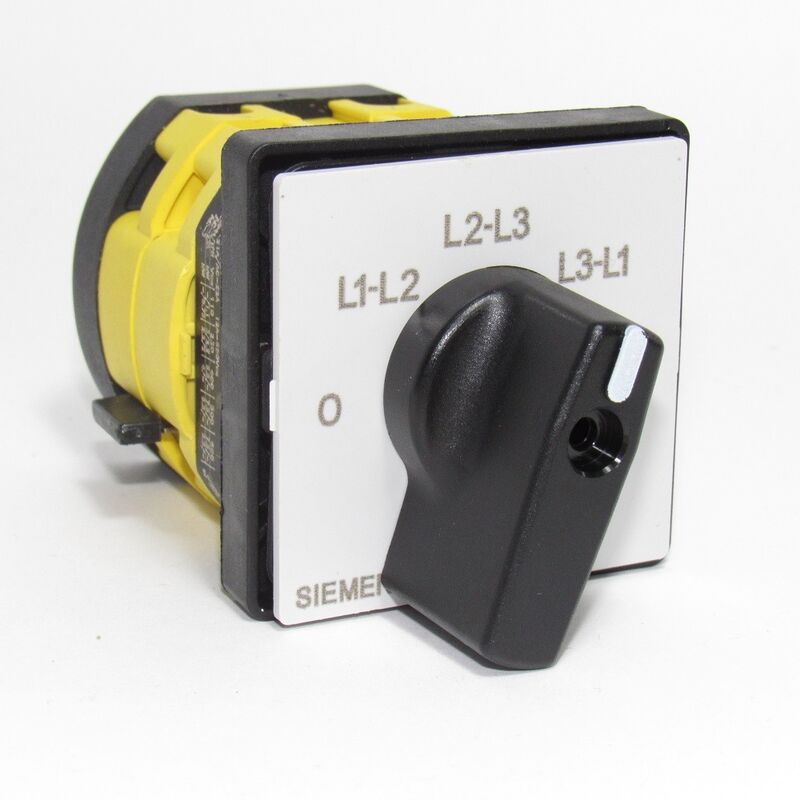 foto del prodotto commutatore amperometrico 25a da incasso per quadro elettrico modulare sie3lb32306rq01