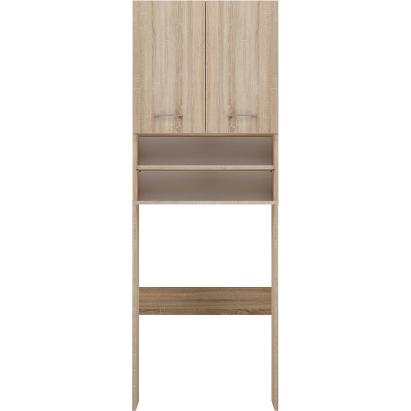 foto del prodotto como mobile per lavatrice 64x183x30cm ripostiglio zona lavanderia per bagno lavatrice stile moderno