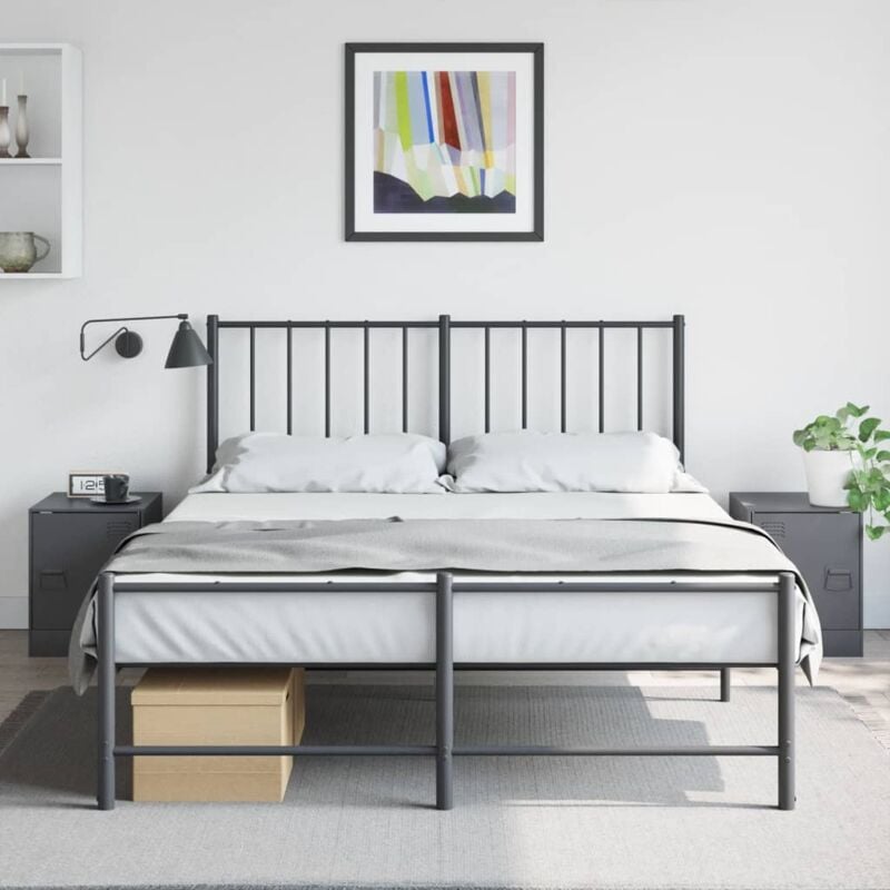 foto del prodotto comodini 2 pz antracite 34,5x39x44 cm in acciaio vidaxl