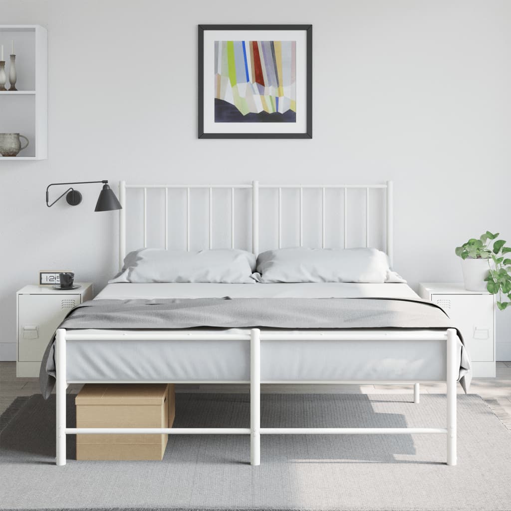 foto del prodotto comodini 2 pz bianchi 34,5x39x44 cm in acciaio