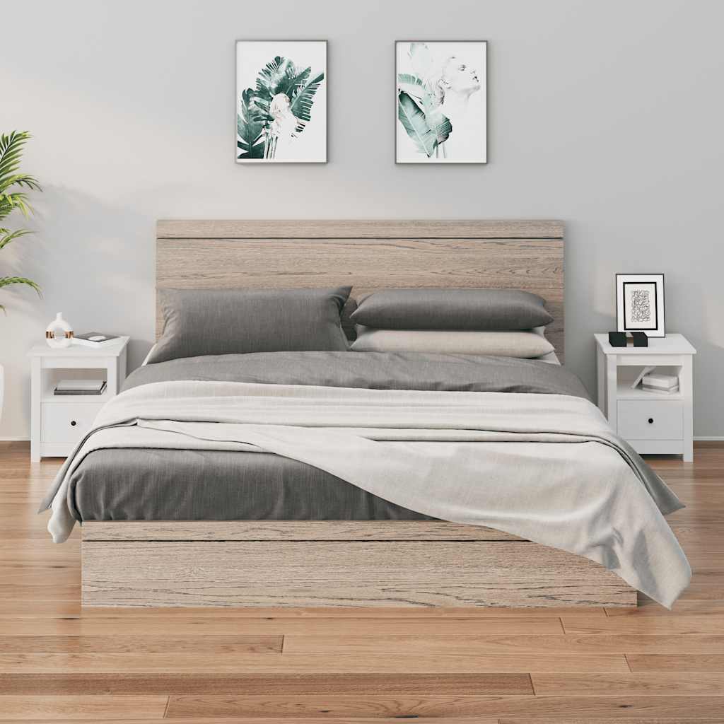 foto del prodotto comodini 2 pz bianchi 40x35x49 cm in legno massello di pino cod mxl 43188