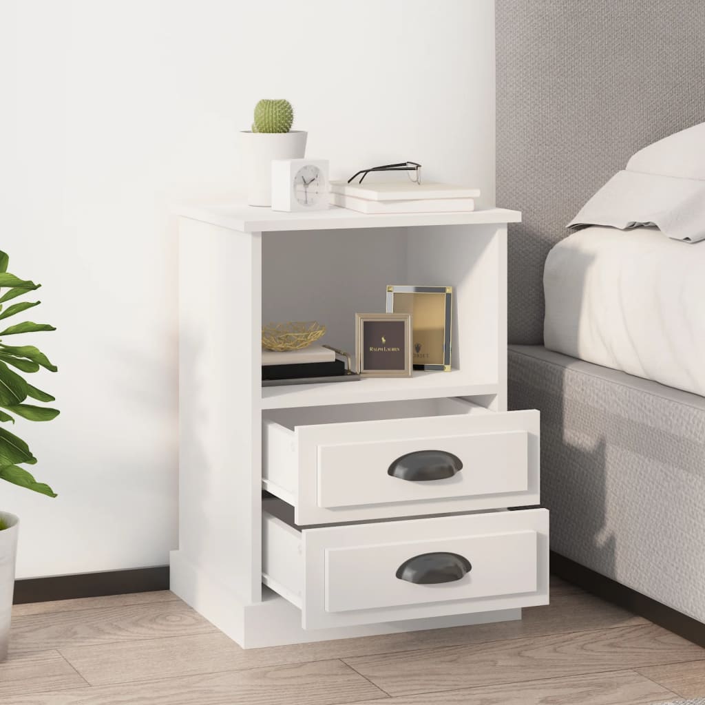 foto del prodotto comodini 2 pz bianchi 43x36x60 cmcod mxl 78311