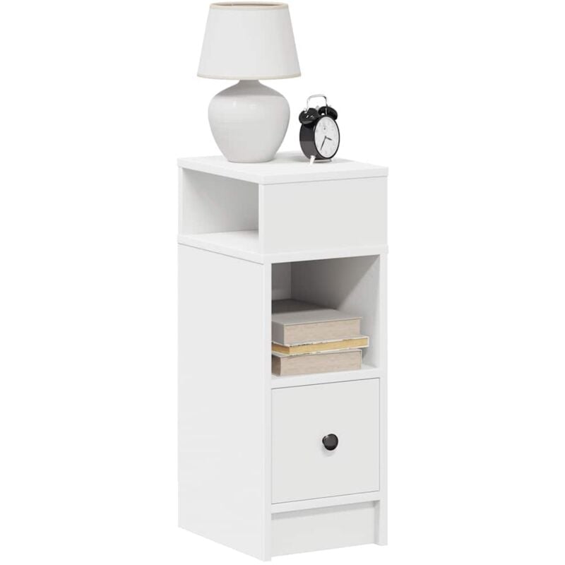 foto del prodotto comodini 2 pz con cassetto bianchi 25x31x66 cm vidaxl