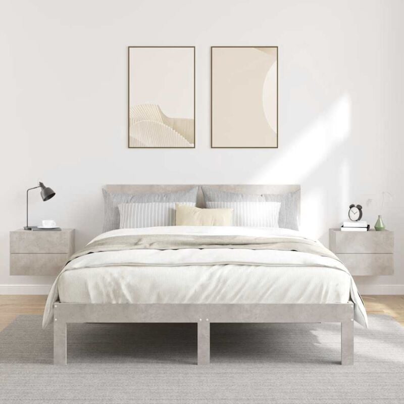 foto del prodotto comodini 2 pz grigio cemento 40x30x30 cm in legno multistrato vidaxl