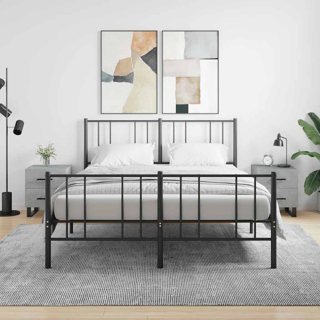 foto del prodotto comodini 2 pz grigio cemento 40x35x47,5 cm in legno multistratocod mxl 103767