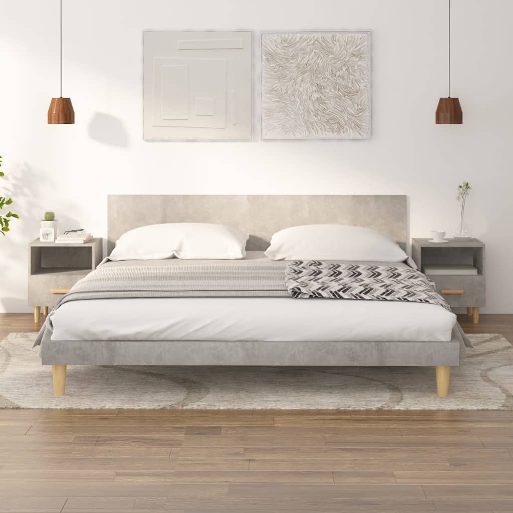 foto del prodotto comodini 2 pz grigio cemento 40x35x47 cm cod mxl 30095