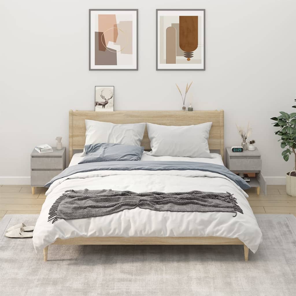 foto del prodotto comodini 2 pz grigio cemento 40x35x50 cm cod mxl 33260