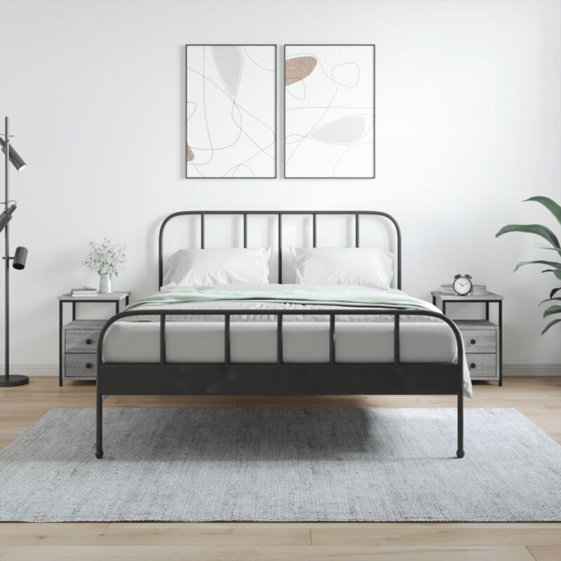 foto del prodotto comodini 2 pz grigio sonoma 34x35,5x50 cm in legno multistrato vidaxl