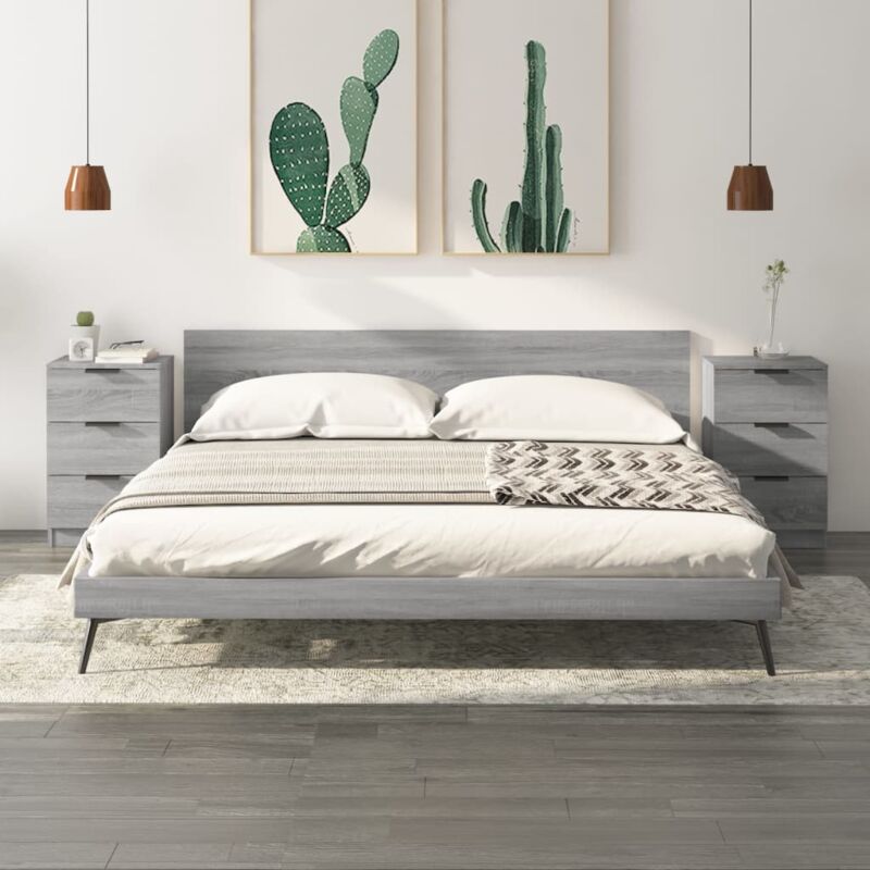 foto del prodotto comodini 2 pz grigio sonoma 40x36x65 cm vidaxl