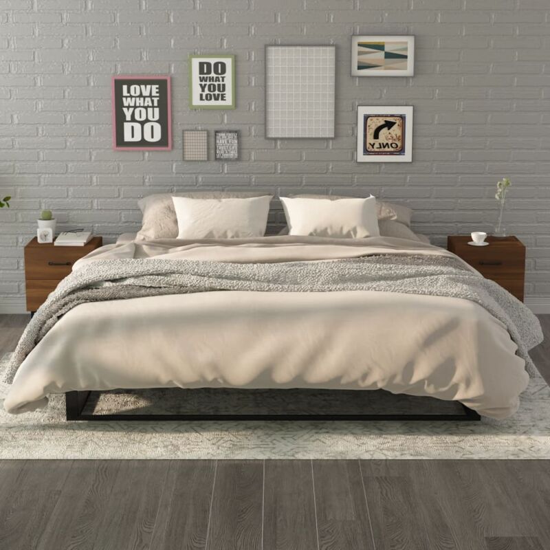 foto del prodotto comodini 2 pz in rovere marrone 40x35x47,5 cm - vidaxl