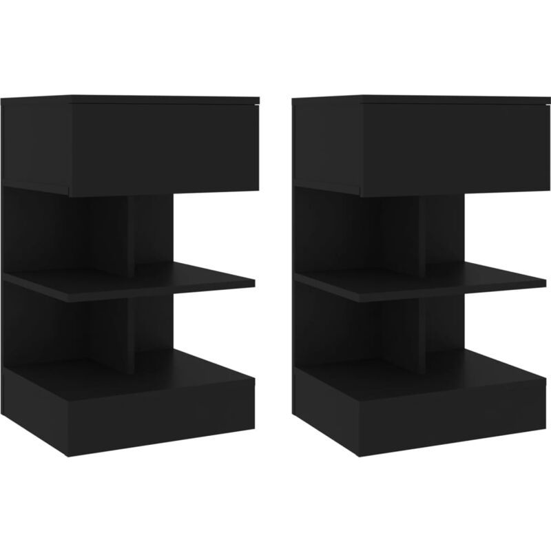 foto del prodotto comodini 2 pz neri 40x35x65 cm vidaxl